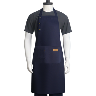 Premium Polyester Chef Apron Adjustable Neck & Waist Ties Stain-Resistant with Utility Pockets CustomTok