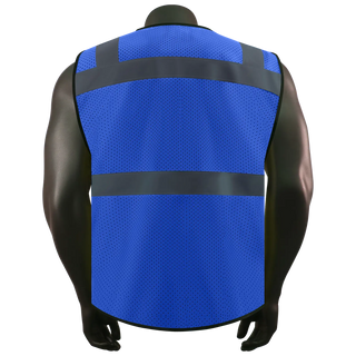 Custom Safety Vest with 11 Pockets Class 2 High Visibility Reflective Construction Workwear