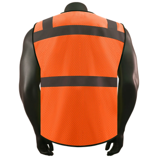 Custom Safety Vest with 11 Pockets Class 2 High Visibility Reflective Construction Workwear