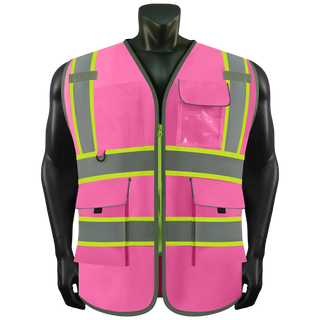 Custom safety vest Industrial-Grade Reflective Vest 9 Reinforced Pockets Durable Polyester for Tough Jobs CustomTok
