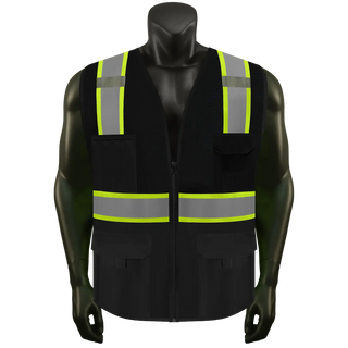 Custom Reflective Safety Vest 10 Utility Pockets Polyester for Breathability Ideal for construction, cycling & dog walking CustomTok