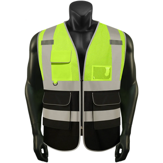 Custom Mesh Safety Vest Reflective Vest 6 Pockets Tear-Resistant Polyester for Long-Lasting Use CustomTok