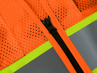 Breathable Mesh Safety Vest High-Visibility & Reflective Free Custom Printing (S-4XL) CustomTok