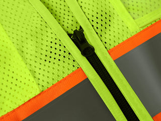 Breathable Mesh Safety Vest High-Visibility & Reflective Free Custom Printing (S-4XL) CustomTok