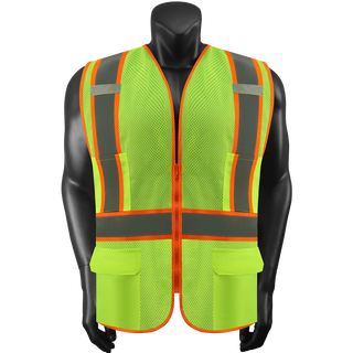 Breathable Mesh Safety Vest - High-Visibility & Reflective Free Custom Printing (S-4XL) CustomTok