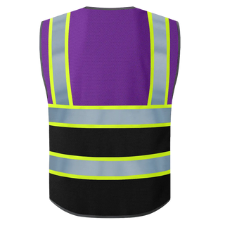 Chaleco de seguridad con logotipo personalizado, reflectante de alta visibilidad, clase 2, transpirable.