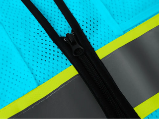 Custom Mesh Reflective Safety Vest with Zipper High Visibility Vest Outdoor Construction Protective Workwear CustomTok
