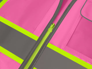 Custom safety vest Industrial-Grade Reflective Vest 9 Reinforced Pockets Durable Polyester for Tough Jobs CustomTok