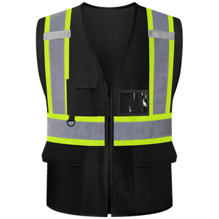 Breathable Mesh Safety Vest High-Visibility & Reflective Free Custom Printing (S-4XL)