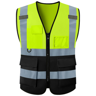 Custom Safety Vest logo Visibility Reflective Vest Class 2 Hi Vis Security Construction Work Vest