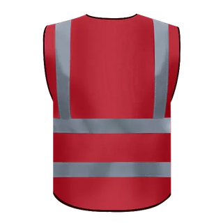 Chaleco de seguridad personalizado clase 2 reflectante de alta visibilidad con bolsillos para ropa de trabajo de construcción