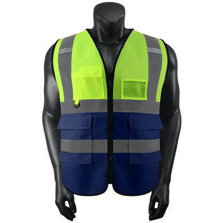 Custom Safety Vest logo Visibility Reflective Vest Class 2 Hi Vis Security Construction Work Vest CustomTok
