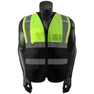 Custom Safety Vest logo Visibility Reflective Vest Class 2 Hi Vis Security Construction Work Vest CustomTok