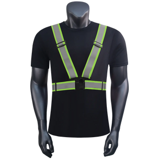 Custom 360° Reflective Suspenders Adjustable Safety Straps for Work, Running & Night Walks EN ISO 20471 Certified-Square