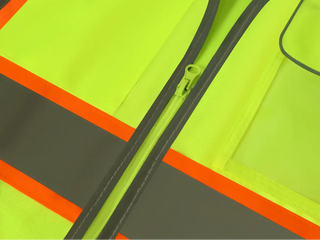 Custom safety vest Industrial-Grade Reflective Vest 9 Reinforced Pockets Durable Polyester for Tough Jobs CustomTok