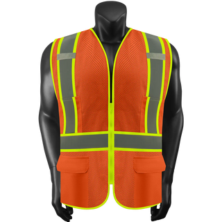Breathable Mesh Safety Vest - High-Visibility & Reflective Free Custom Printing (S-4XL) CustomTok