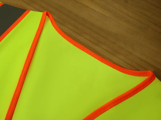Custom Safety Vest Rugged Knit Reflective Vest 4 Pockets Tear-Resistant Polyester for Long-Lasting Use CustomTok