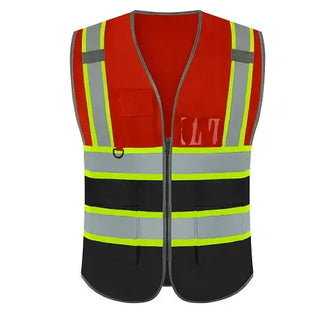 Chaleco de seguridad con logotipo personalizado, reflectante de alta visibilidad, clase 2, transpirable.