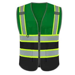 Chaleco de seguridad con logotipo personalizado, reflectante de alta visibilidad, clase 2, transpirable.