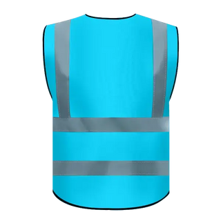 Chaleco de seguridad personalizado clase 2 reflectante de alta visibilidad con bolsillos para ropa de trabajo de construcción
