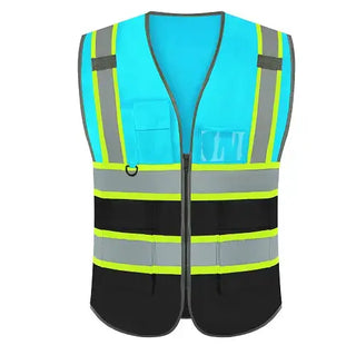 Chaleco de seguridad con logotipo personalizado, reflectante de alta visibilidad, clase 2, transpirable.