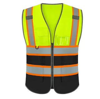 Custom Logo Safety Vest Class 2 High Visibility Reflective Vest Breathable Construction Vest