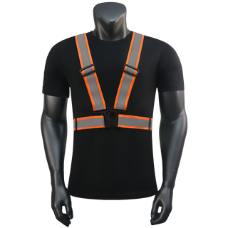 Custom 360° Reflective Suspenders Adjustable Safety Straps for Work, Running & Night Walks EN ISO 20471 Certified CustomTok