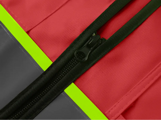Custom Reflective High Visibility Safety Vest with 5 Pockets ＆Zipper Class 2 Adult Unisex Construction Security CustomTok