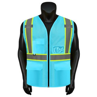 Breathable Mesh Safety Vest High-Visibility & Reflective Free Custom Printing (S-4XL) CustomTok