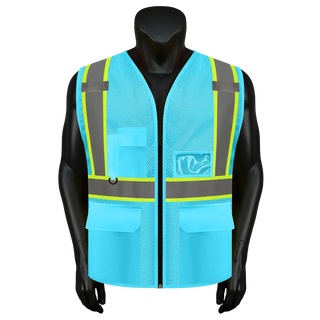 Breathable Mesh Safety Vest High-Visibility & Reflective Free Custom Printing (S-4XL) CustomTok