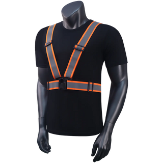 Custom 360° Reflective Suspenders Adjustable Safety Straps for Work, Running & Night Walks EN ISO 20471 Certified CustomTok
