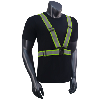 Custom 360° Reflective Suspenders Adjustable Safety Straps for Work, Running & Night Walks EN ISO 20471 Certified-Square