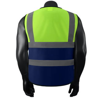 Custom Safety Vest logo Visibility Reflective Vest Class 2 Hi Vis Security Construction Work Vest CustomTok