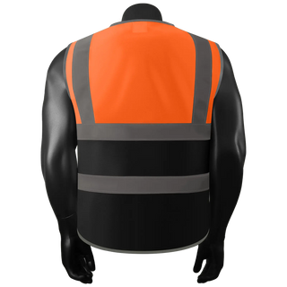 Custom Safety Vest Rugged Knit Reflective Vest 6 Pockets Tear-Resistant Polyester for Long-Lasting Use CustomTok