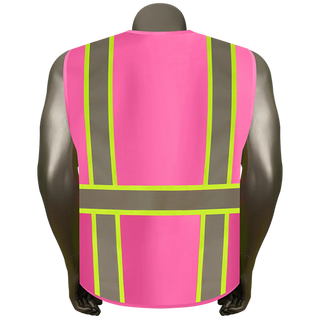 Custom Reflective Safety Vest 10 Utility Pockets Polyester for Breathability Ideal for construction, cycling & dog walking CustomTok