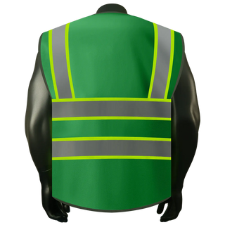Custom safety vest Industrial-Grade Reflective Vest 9 Reinforced Pockets Durable Polyester for Tough Jobs CustomTok