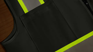 Custom Reflective Safety Vest 10 Utility Pockets Polyester for Breathability Ideal for construction, cycling & dog walking CustomTok