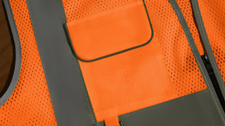 Custom Mesh Safety Vest Reflective Vest 6 Pockets Tear-Resistant Polyester for Long-Lasting Use CustomTok