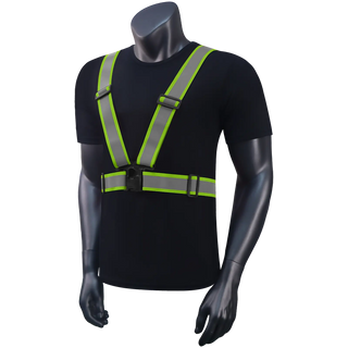 Custom 360° Reflective Suspenders Adjustable Safety Straps for Work, Running & Night Walks EN ISO 20471 Certified CustomTok