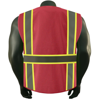 Custom Reflective Safety Vest 10 Utility Pockets Polyester Mesh for Breathability Ideal for construction, cycling & dog walking CustomTok