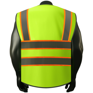 Custom safety vest Industrial-Grade Reflective Vest 9 Reinforced Pockets Durable Polyester for Tough Jobs CustomTok