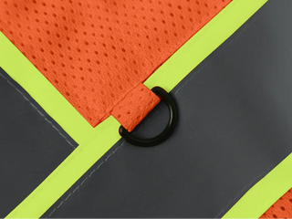 Custom Mesh Reflective Safety Vest with Zipper High Visibility Vest Outdoor Construction Protective Workwear CustomTok