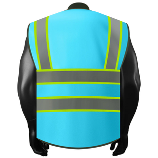 Custom safety vest Industrial-Grade Reflective Vest 9 Reinforced Pockets Durable Polyester for Tough Jobs CustomTok