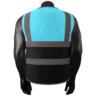 Custom Safety Vest Rugged Knit Reflective Vest 6 Pockets Tear-Resistant Polyester for Long-Lasting Use CustomTok