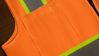 Custom Reflective Safety Vest 10 Utility Pockets Polyester for Breathability Ideal for construction, cycling & dog walking CustomTok