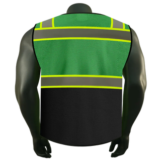 Custom Lightweight Mesh Reflective Vest 9 Pockets Perfect for Hot Weather, Outdoor Sports and Construction CustomTok