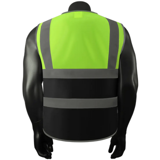 Custom safety vest Rugged Knit Reflective Vest 6 Pockets Tear-Resistant Polyester for Long-Lasting Use CustomTok