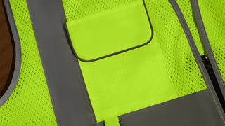 Custom Mesh Safety Vest Reflective Vest 6 Pockets Tear-Resistant Polyester for Long-Lasting Use CustomTok