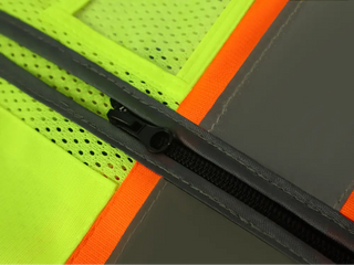Custom Logo Mesh Safety Vest Class2 High Visibility Reflective Vest Breathable Construction Vest CustomTok