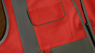 Custom Mesh Safety Vest Reflective Vest 6 Pockets Tear-Resistant Polyester for Long-Lasting Use CustomTok